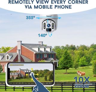 *Cámara de vigilancia WiFi con panel solar*