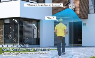 *Cámara de vigilancia WiFi con panel solar*