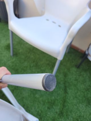 Sillas terraza plástico y aluminio