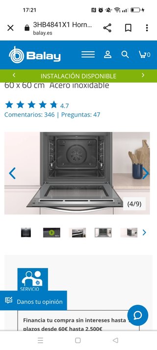 Horno Balay pirolitico