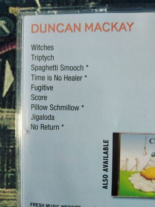 DUNCAN MACKAY Score CD 1976 John WETTON Prog 70s
