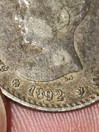 Moneda 50 cent 1892 Alfonso XIII