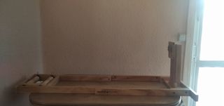 Rodillo de bicicleta artesanal.