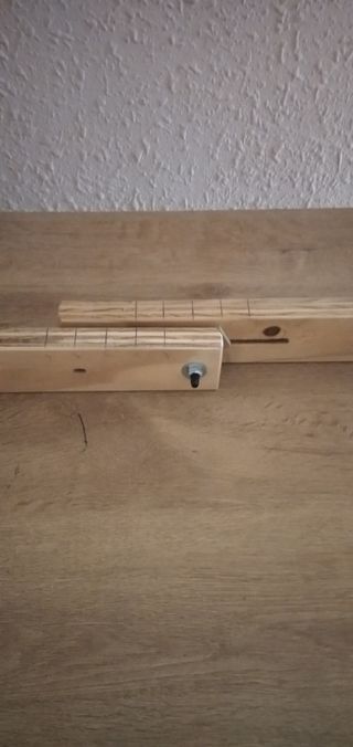 Rodillo de bicicleta artesanal.