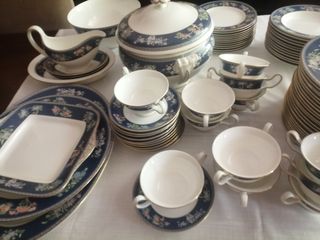 vajilla porcelana inglesa wedgwood 12s. Bone china