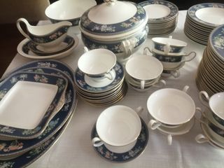vajilla porcelana inglesa wedgwood 12s. Bone china