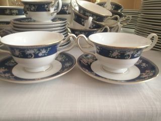 vajilla porcelana inglesa wedgwood 12s. Bone china