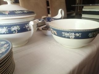 vajilla porcelana inglesa wedgwood 12s. Bone china