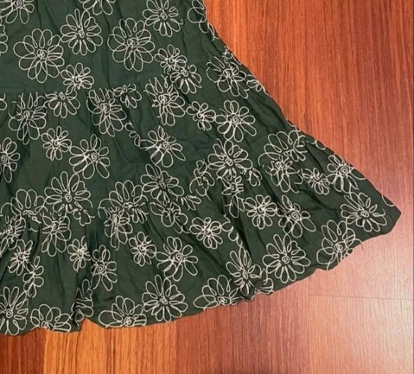 VESTIDO BORDADO ZARA TALLA L  NUEVO CON ETIQUETA
