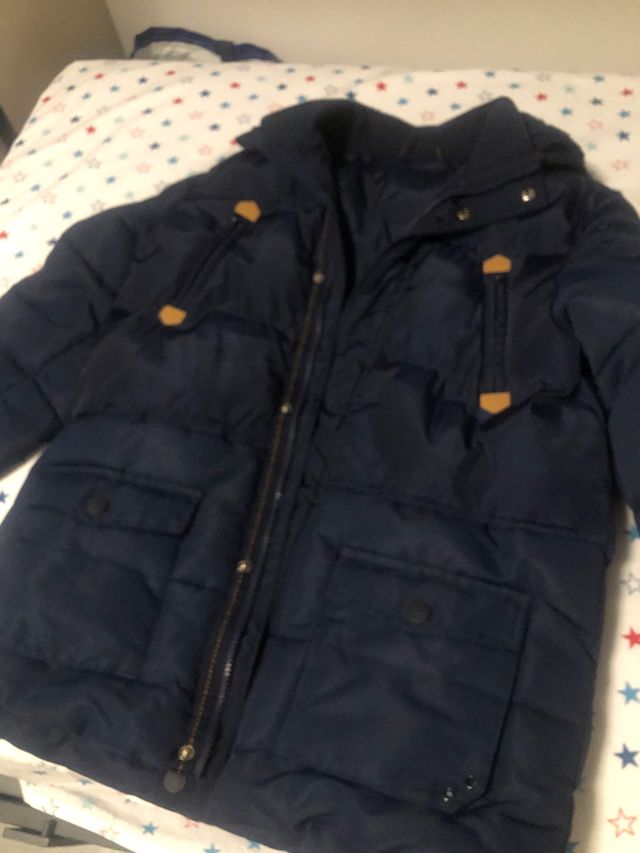 Abrigo escolar azul marino talla 13-14