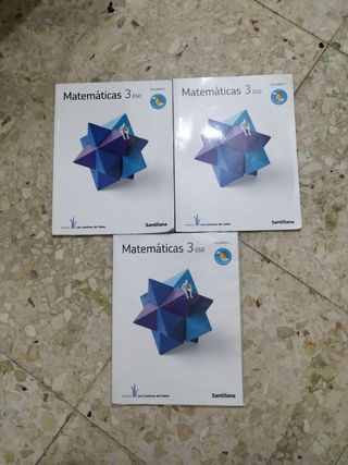 Libros de Matemáticas 3°ESO, Editorial Santillana