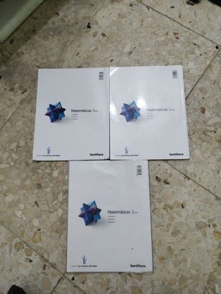 Libros de Matemáticas 3°ESO, Editorial Santillana