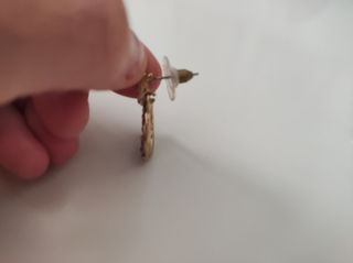 Pendientes de diamantes sintéticos de mariposas