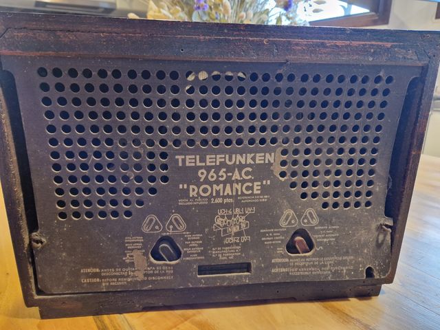 Radio telefunken año 1949