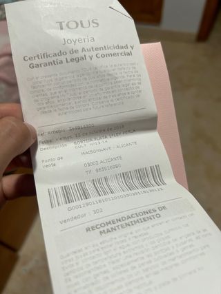 Colgante osito tous mediano