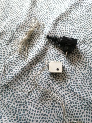 Luces de Navidad frías, efecto estalactitas, luz b