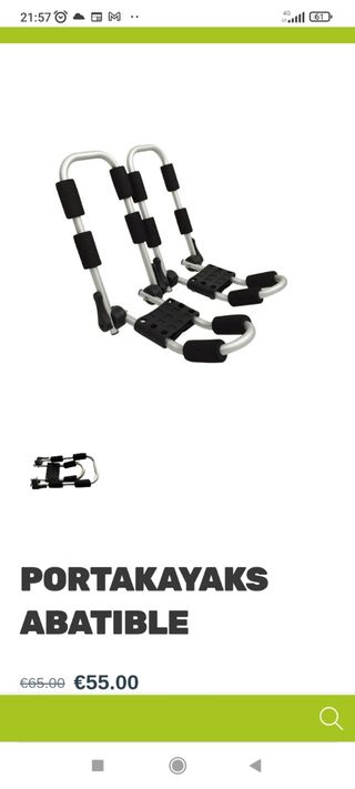 BACAS PORTA KAYAK-PIRAGUA