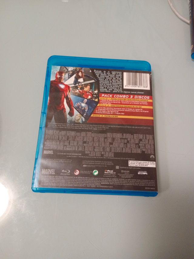 Blu-ray iron Man 2 de Marvel