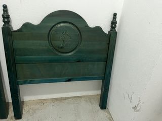 cabezero de cama individual madera 