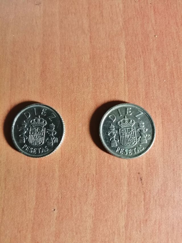 MONEDAS DE 10 PTAS AÑO 83 Y 84