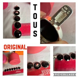 PULSERA PLATA TOUS Y ÓNIX GRANDE