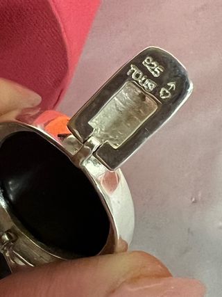 PULSERA PLATA TOUS Y ÓNIX GRANDE