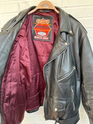 Cazadora Cruzada Cuero