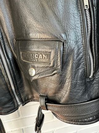 Cazadora Cruzada Cuero