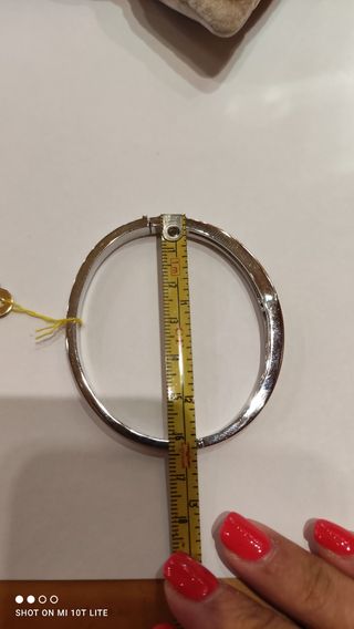 Esclava de oro blanco 18k 