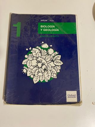 libro de biologia y geologia para 1 bach