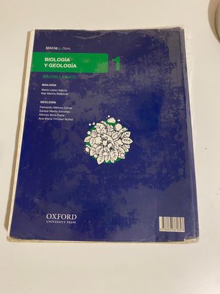 libro de biologia y geologia para 1 bach