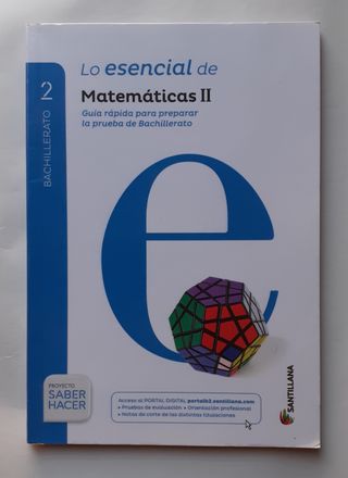 MATEMÁTICAS II_2º BACHILLERATO + GUÍA RÁPIDA