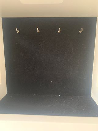 Joyero de madera blanco