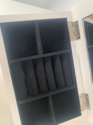 Joyero de madera blanco