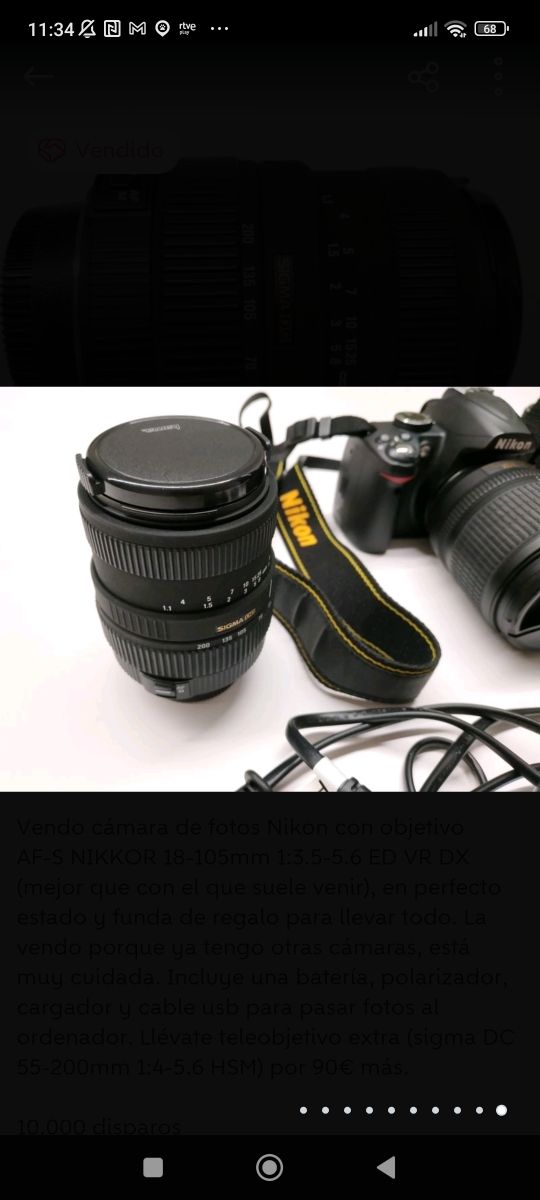 Teleobiettivo Sigma DC 55-200mm 1:4-5 .6 HSM