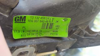 Faros opel Astra G copué.