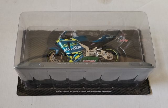 Moto Miniature Altaya MotoGP 1/18 - Honda RC211V 2004 De Sete Gibernau, Sans Boîte