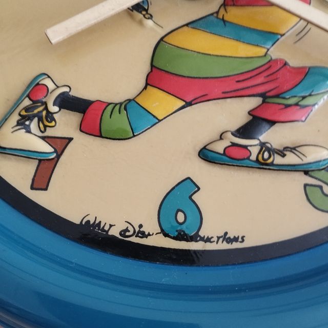 Mirete Disney Reloj Pared Años 80