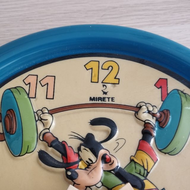 Mirete Disney Reloj Pared Años 80