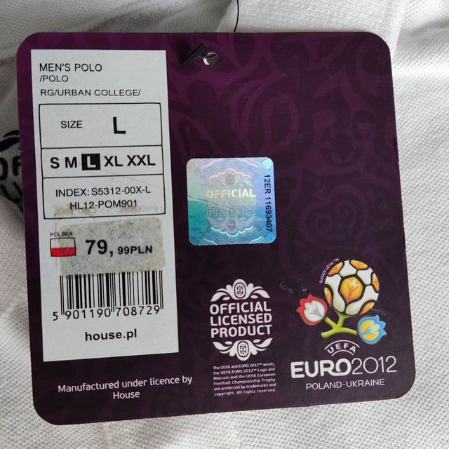 Polo blanco euro liga Poland-Ukraine 2012