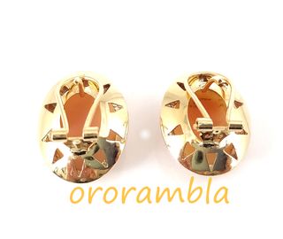 Pendientes oro 18k con camafeo