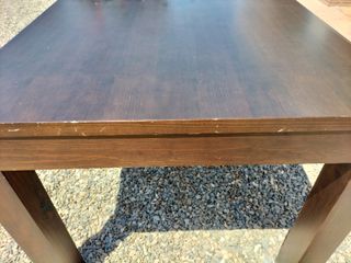 Mesa madera maciza wengé