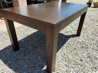 Mesa madera maciza wengé