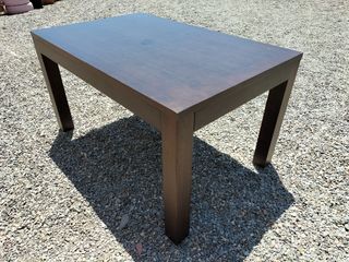Mesa madera maciza wengé