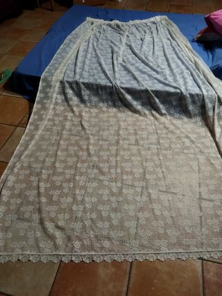coppia di tendoni con fettuccia e pesi mis 2.60x2.