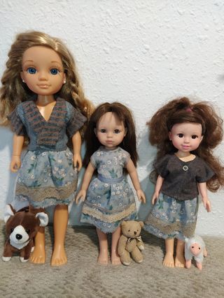 Falda Nancy 40 cm muñeca