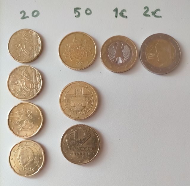 Monedas coleccion pesetas,centimos