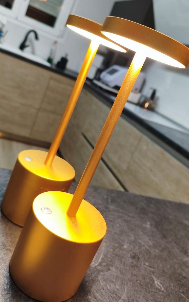 Pack 2 lámparas de mesa led sin cable