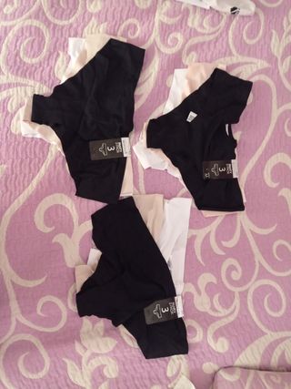 Pack 9 braguitas brasileñas sin estrenar