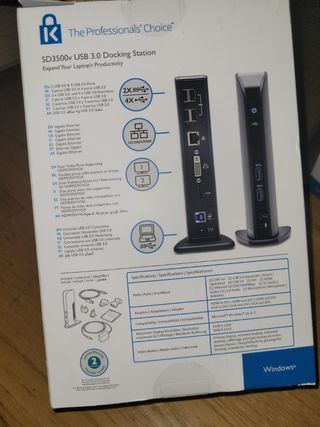 SD3500v USB 3.0 Docking Station, Kensington.
